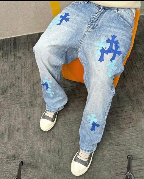 Jeans décontractés avec patchs