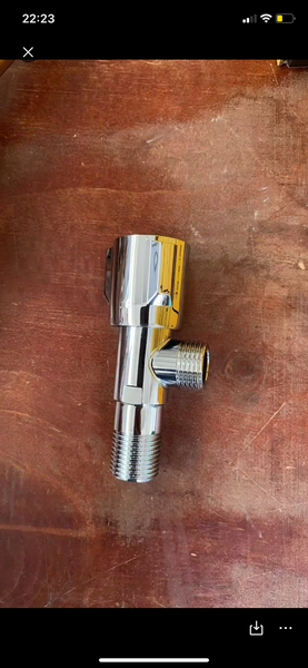 Vanne d'arrêt chromée