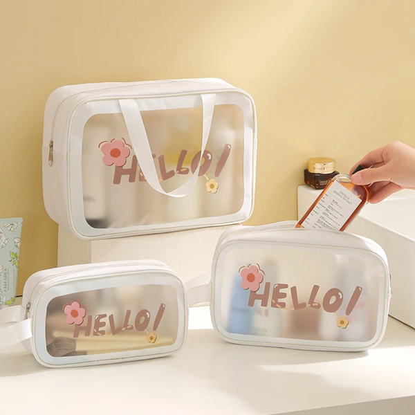 Nécessaires de toilette transparentes