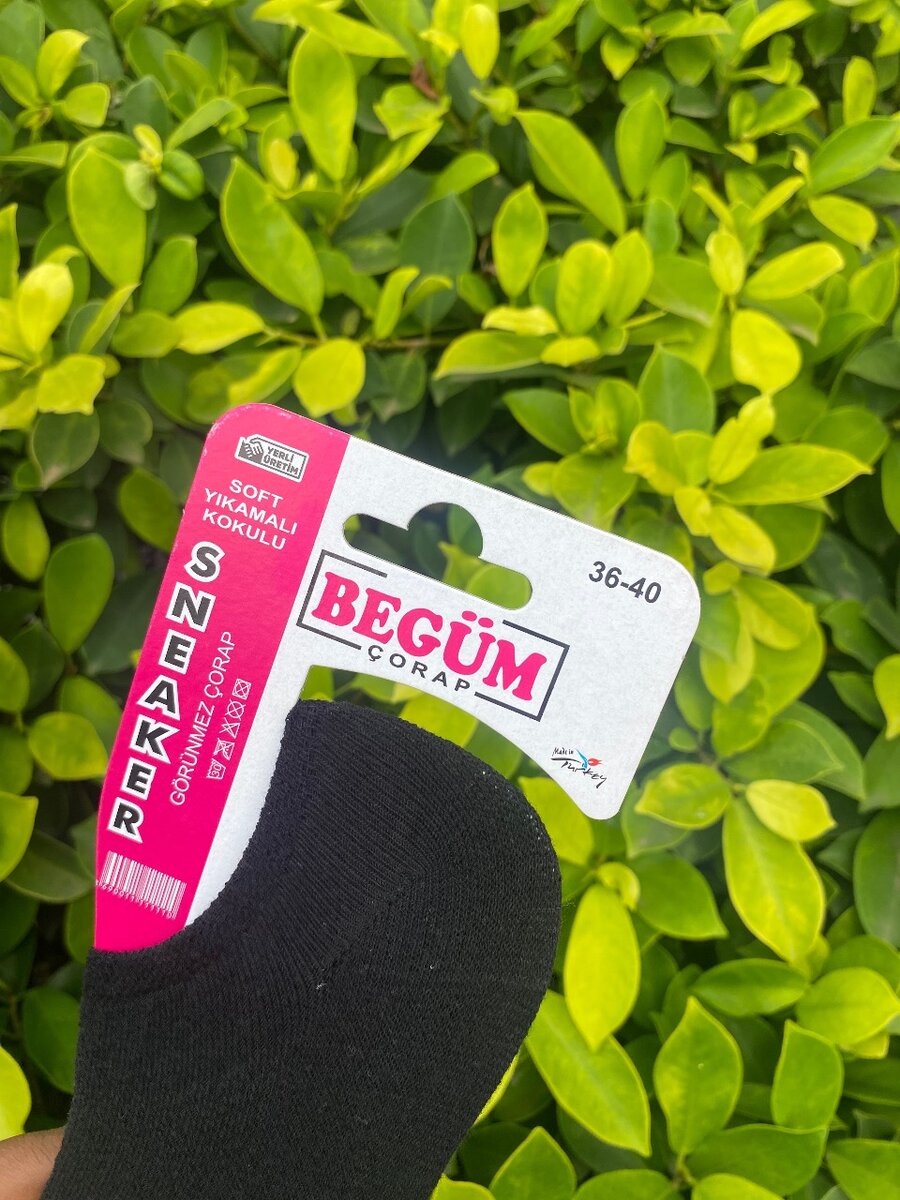 Chaussettes Sneaker Noires Confort