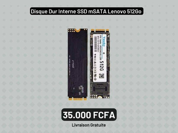 Disque Dur SSD mSATA 512Go