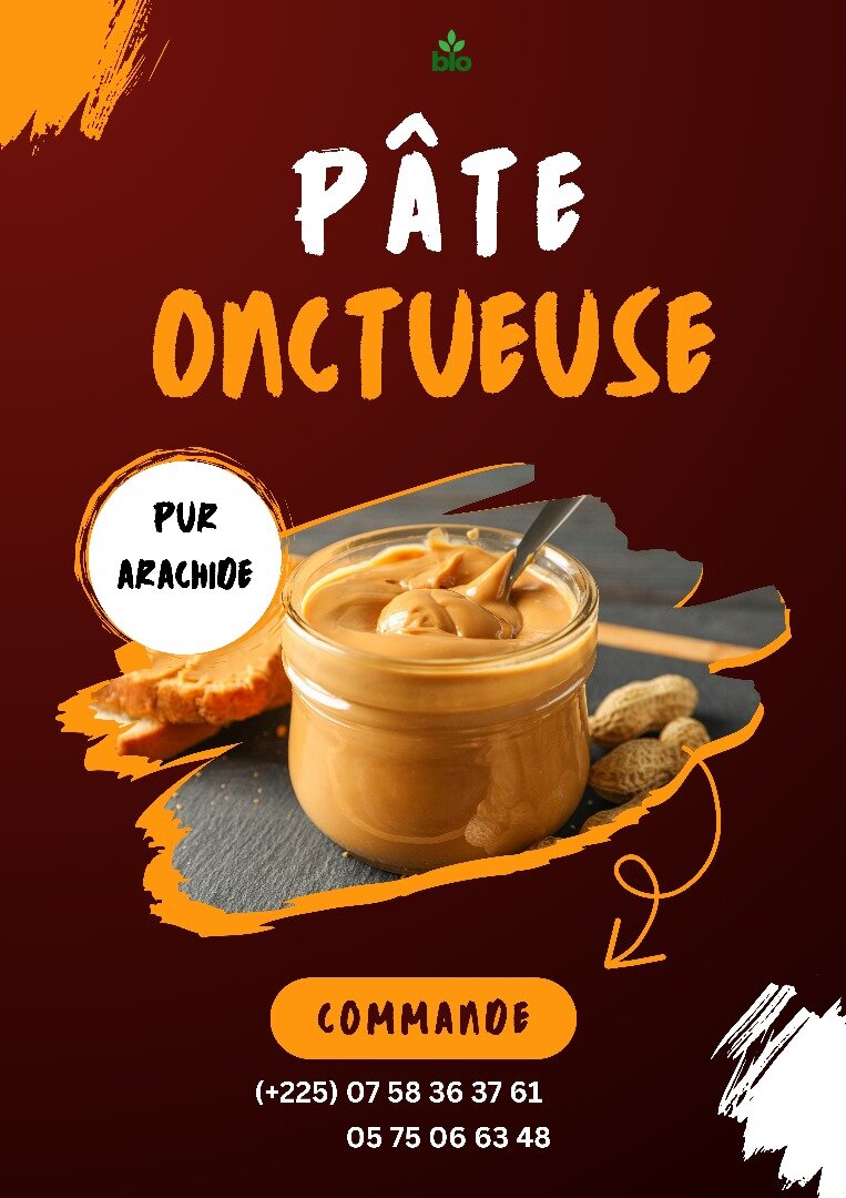 Pure pâte d'arachide du nord pour une bonne sauce