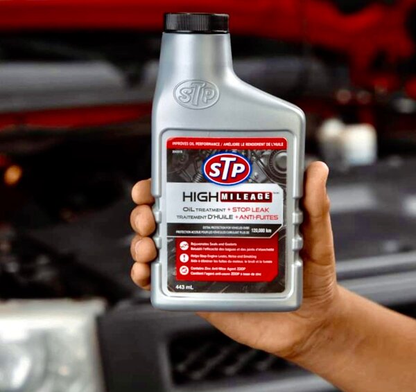 STP High Mileage Oil Treatment Imported from Canada