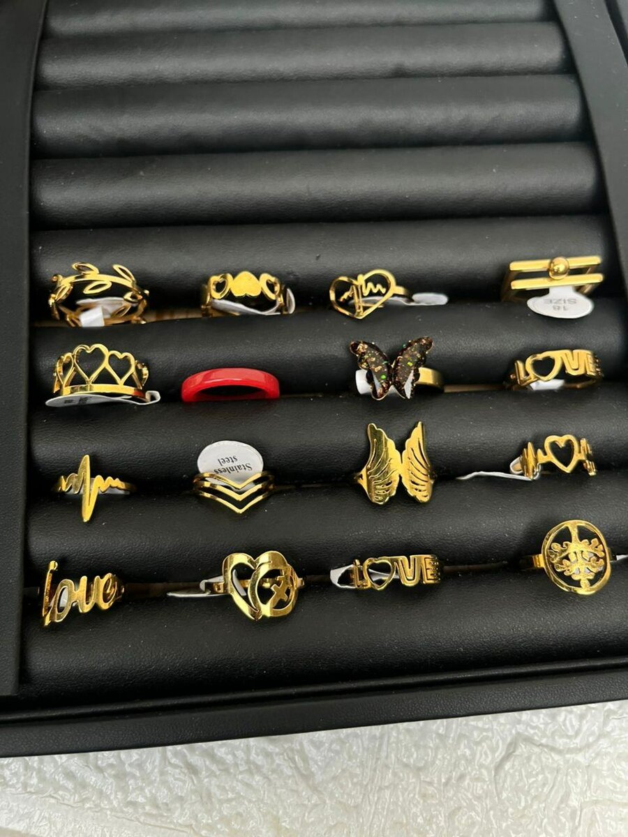 rings and earrings