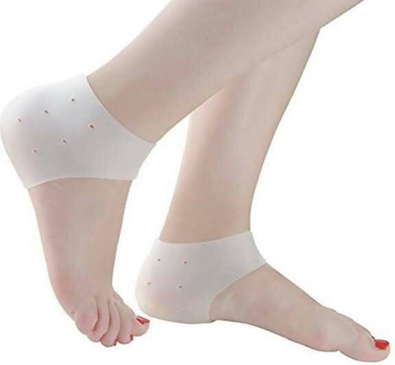 Silicon Gel Heel Pad Socks for Pain Relief