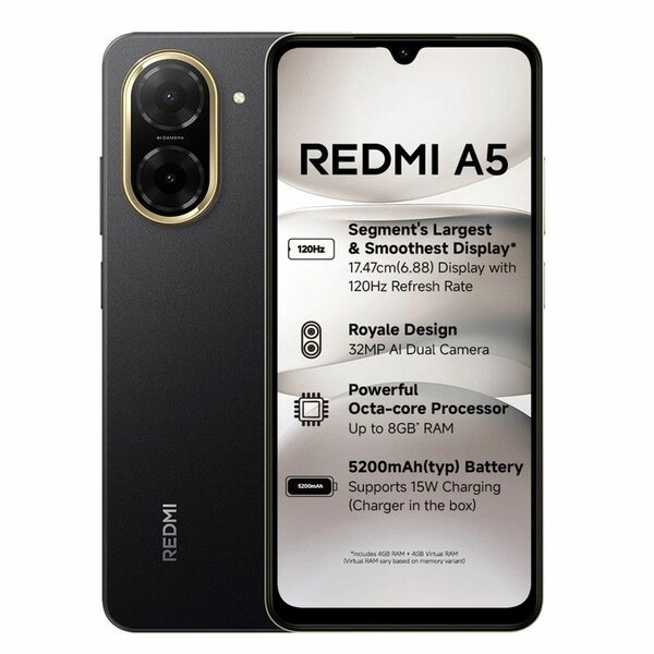 Smartphone Redmi A5 puissante