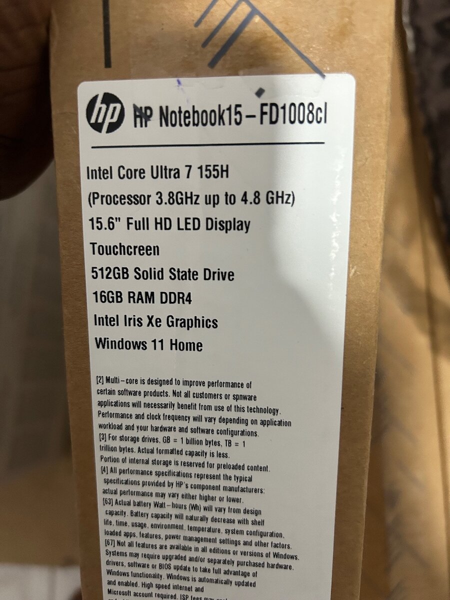 HP-15 Notebook Core Ultra 7