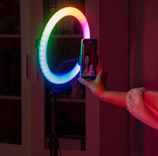 Lumière Anneau LED RGB 12 p