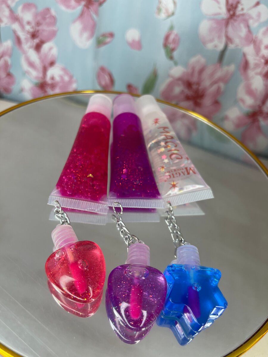 Set de gloss à lèvres scintillant