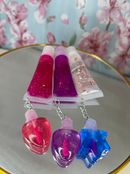 Set de gloss à lèvres scintillant