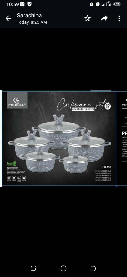 Nonstick cookware 10pcs set