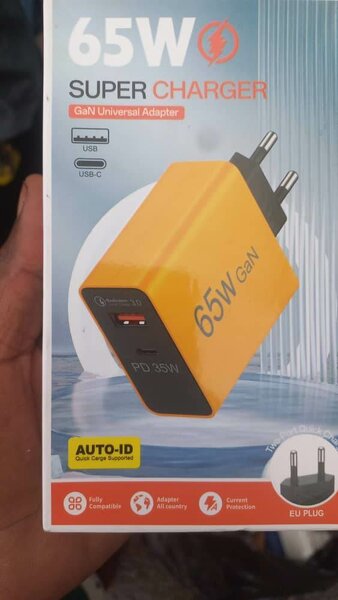 Chargement rapide 65W USB-C