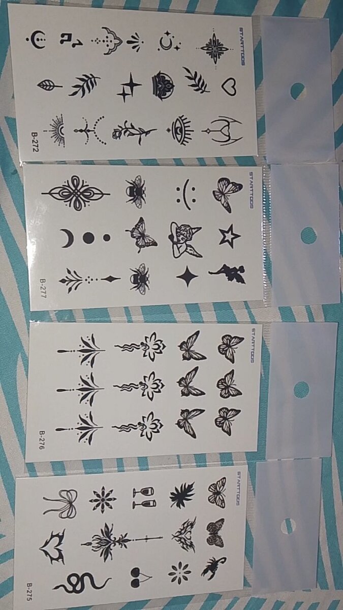 Tatouages Temporaires Style Minimaliste