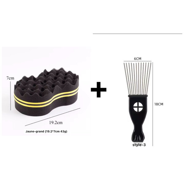 CHIFFON TWIST +PEIGNE AFRO