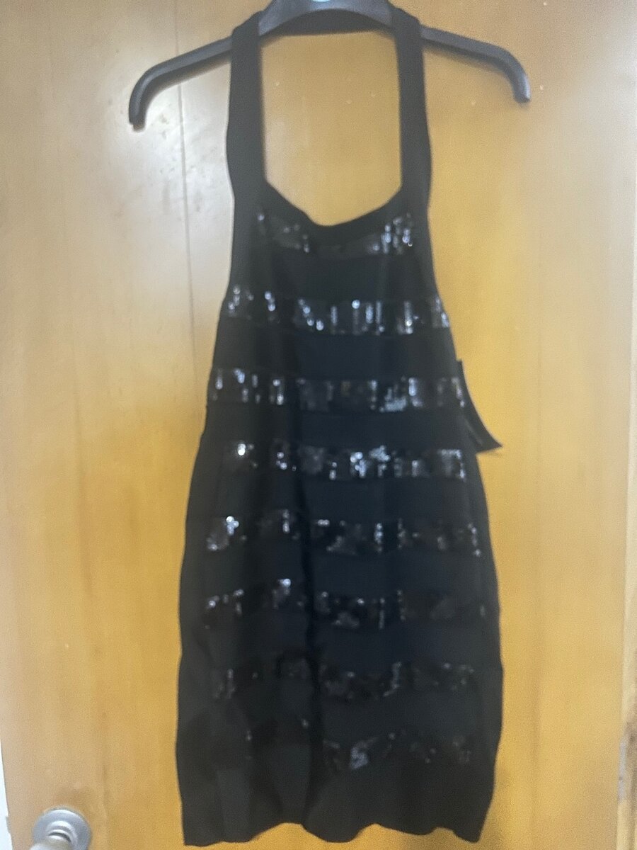 Black Sequin Party dress