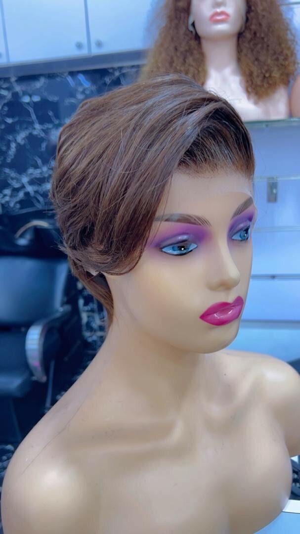 Perruque Synthétique Brune