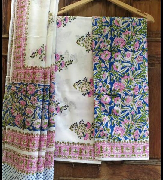 Printed lawn suit