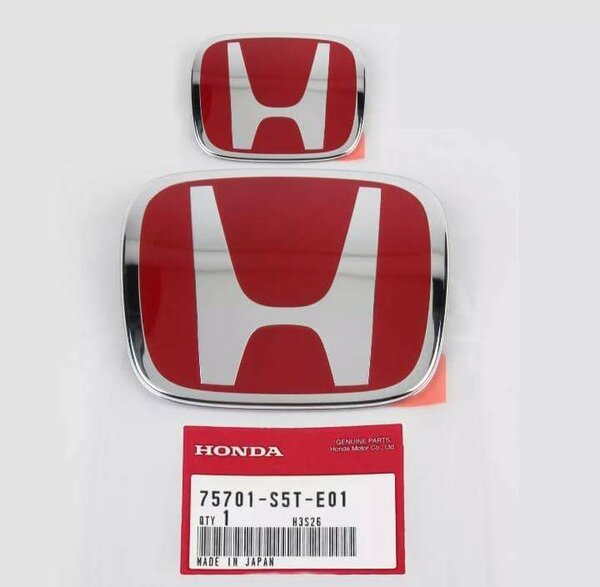 Red Emblem Logo Badge For Honda Civic(16-22)