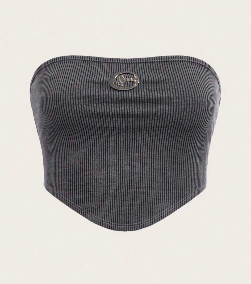 Haut asymétrique rouge tendance