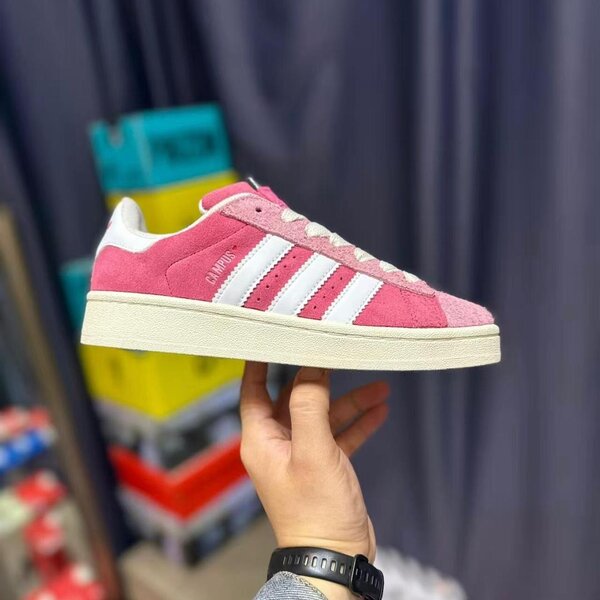 Baskets roses tendance en daim