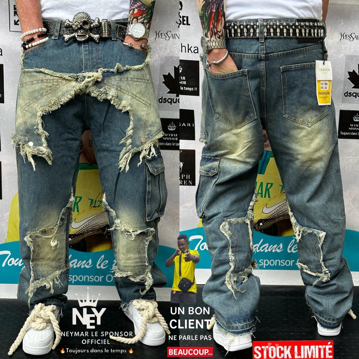 Jeans cargo style unique