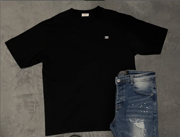 black t-shirt