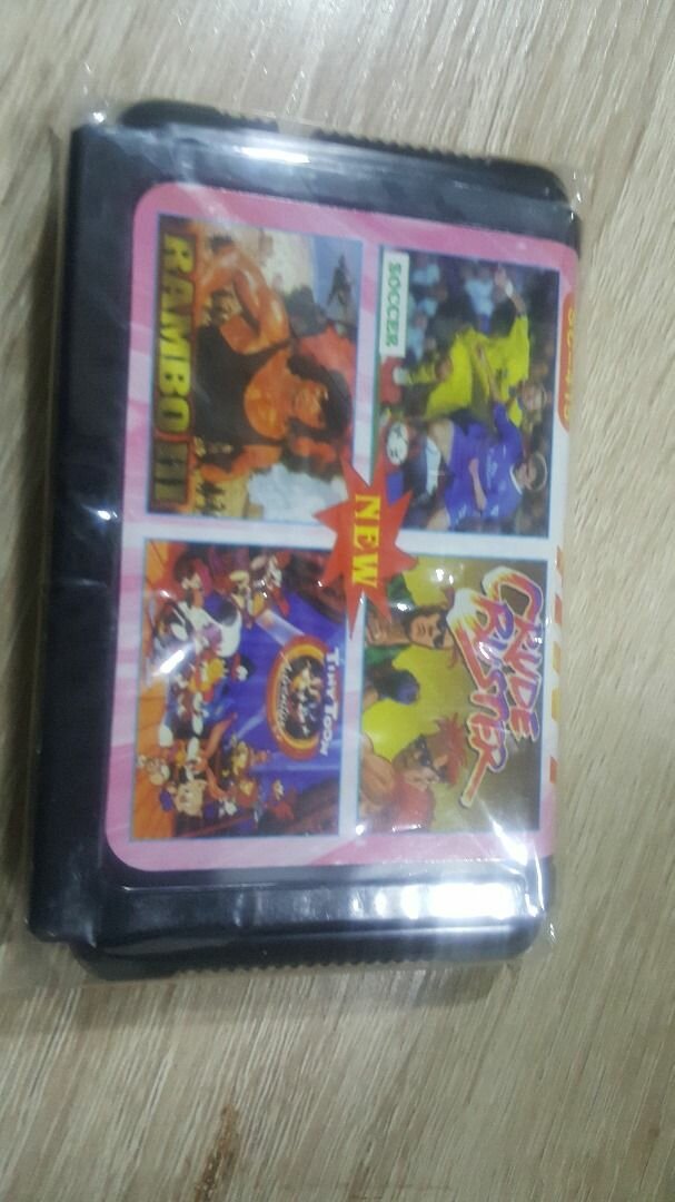 Sega Mega Drive II Cartridges 4 in 1