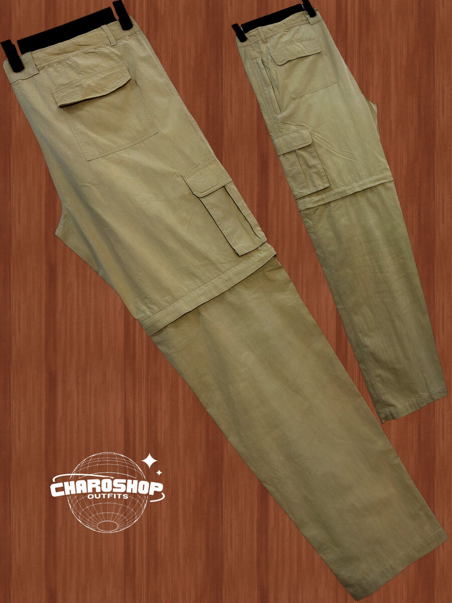 Pantalon cargo homme convertible