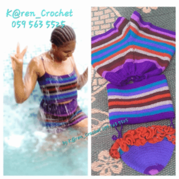 Maillot de Bain Crochet Chic