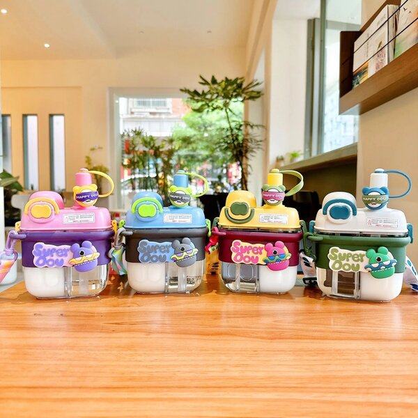 2in1 cartoon water bottle for kids