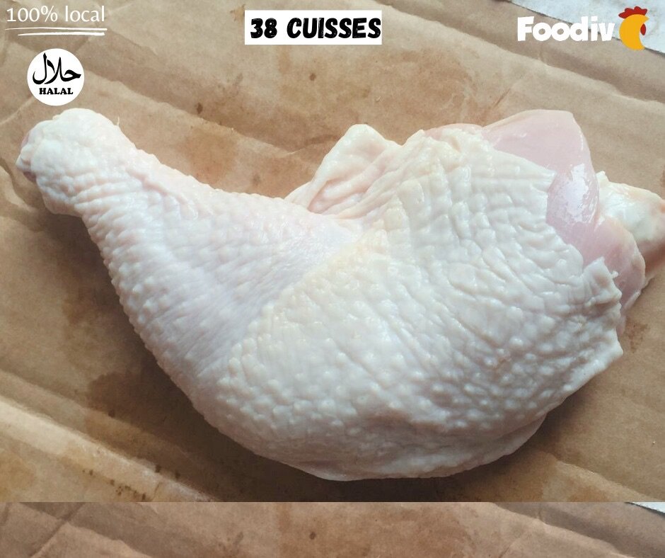 38 cuisses de poulet (locales)