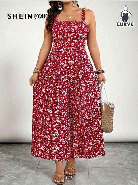 Robe féminine imprimée élégante