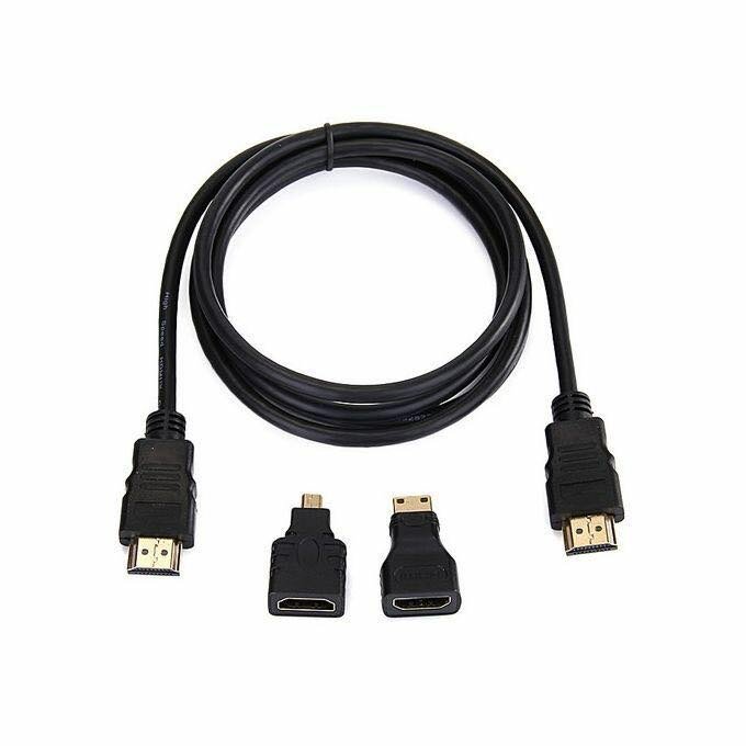 HDMI 3 in 1 Cable with Micro and Mini 1.5M