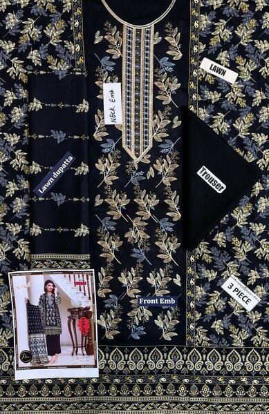 Printed lawn suit
