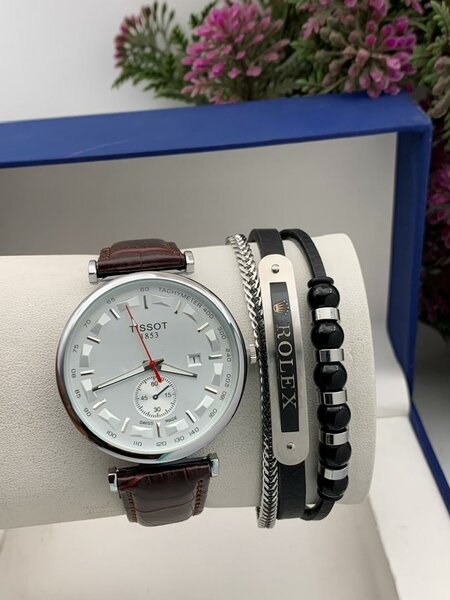 Genuine Tissot Leather watch and Bracelet