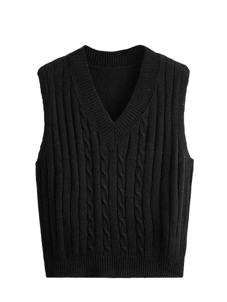 Gilet sans manches en maille tendance