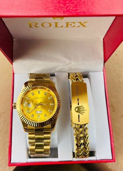 Men's Quality Rolex Accessories set+ Chocolate