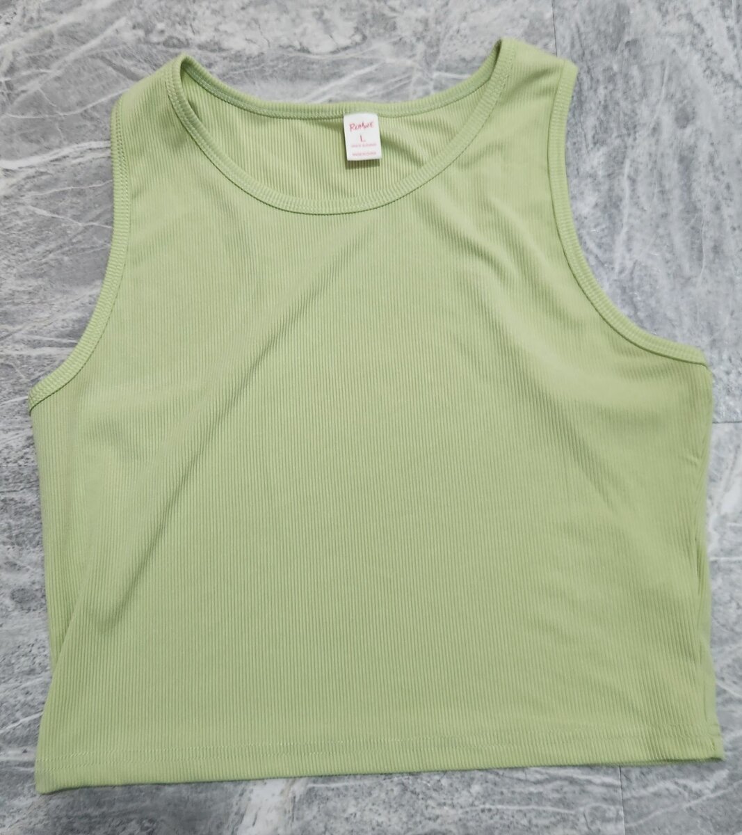 Ladies Ribbed Crop Top