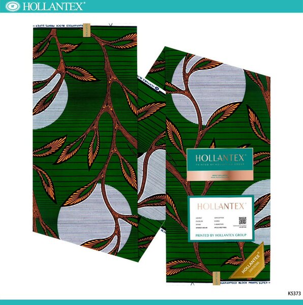 Tissu imprimé Hollantex vert