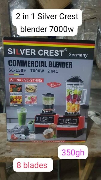 7000w Silver Crest Commercial Blender