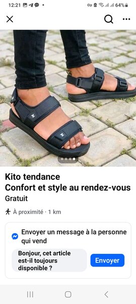 Sandales Kito confort homme