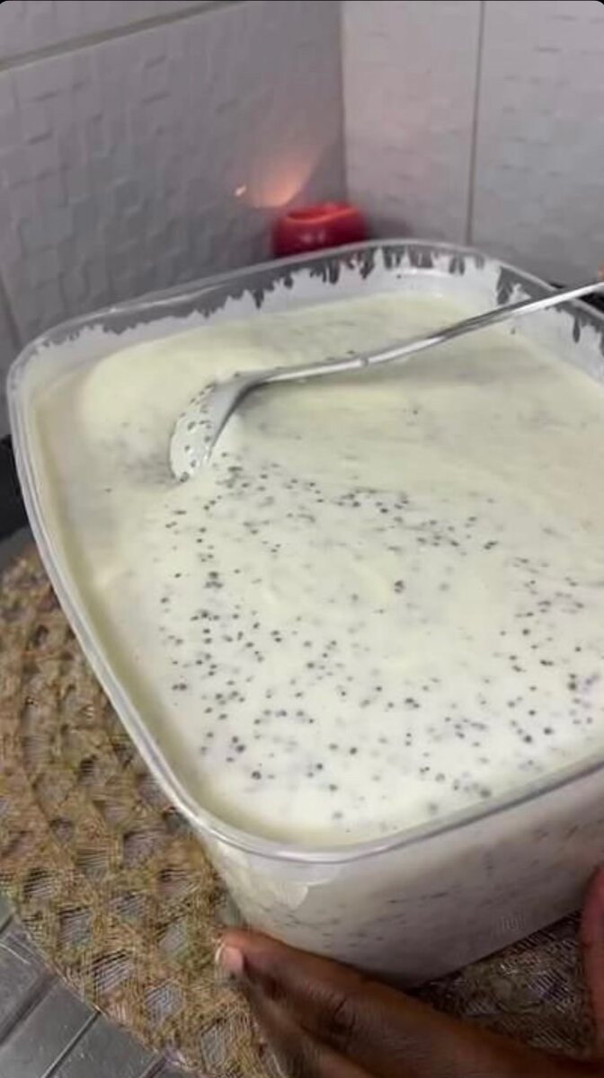 Boisson lactée aux graines mil