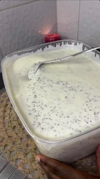 Boisson lactée aux graines mil