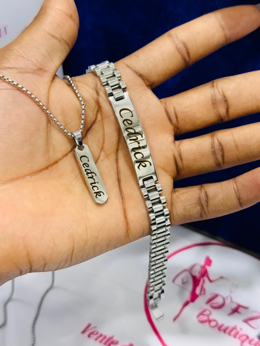 Bracelet, chaîne et montre personnalisés