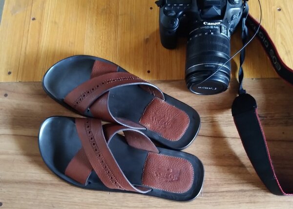 premium leather slippers