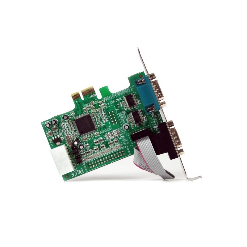 CARTE PCI-EXPRESS À 2 PORTS  SÉRIE RS23 DB9