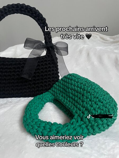 Sac en crochet blanc