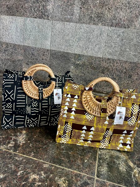 Sac à main en tissu wax