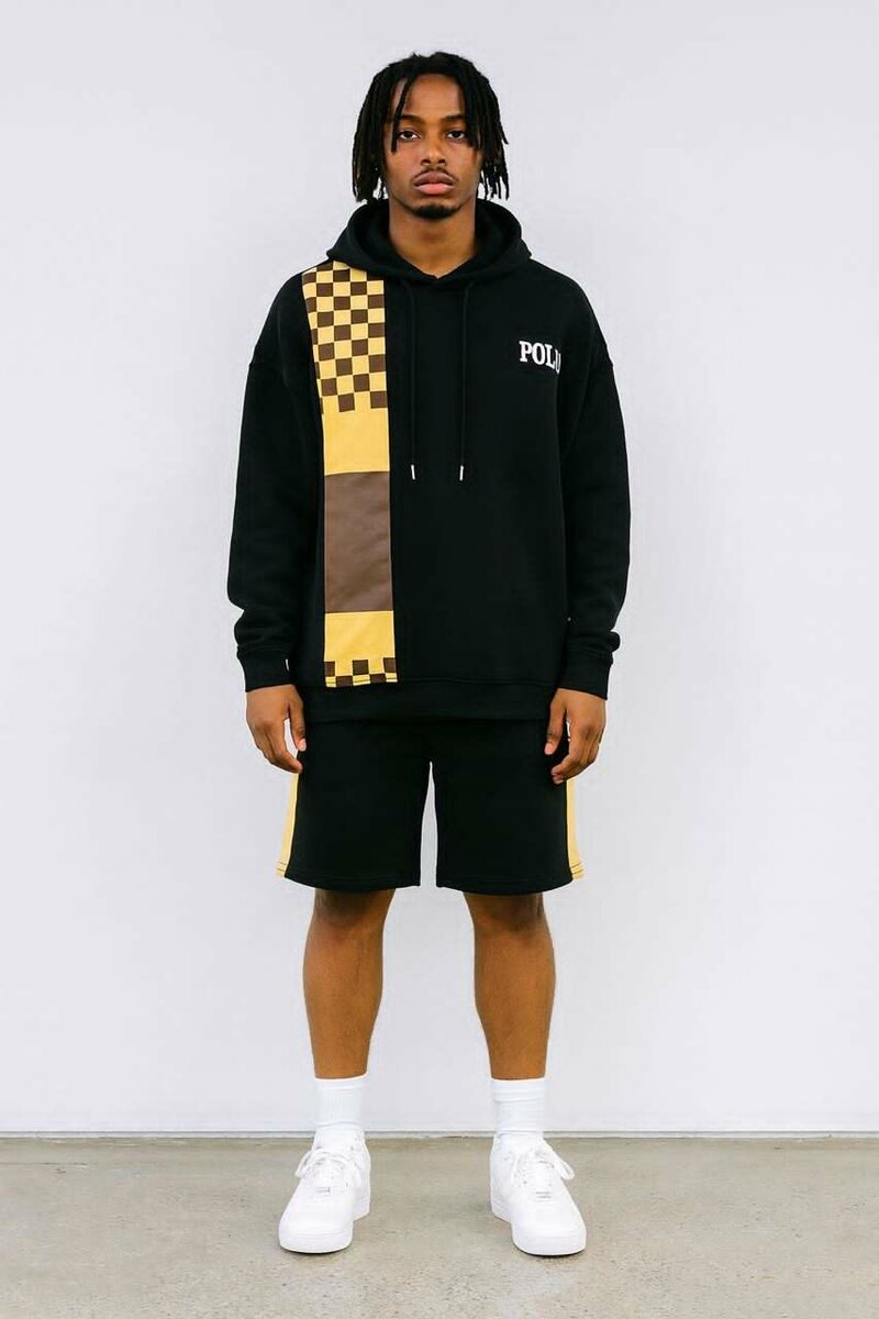 Ensemble hoodie et short pour hommes