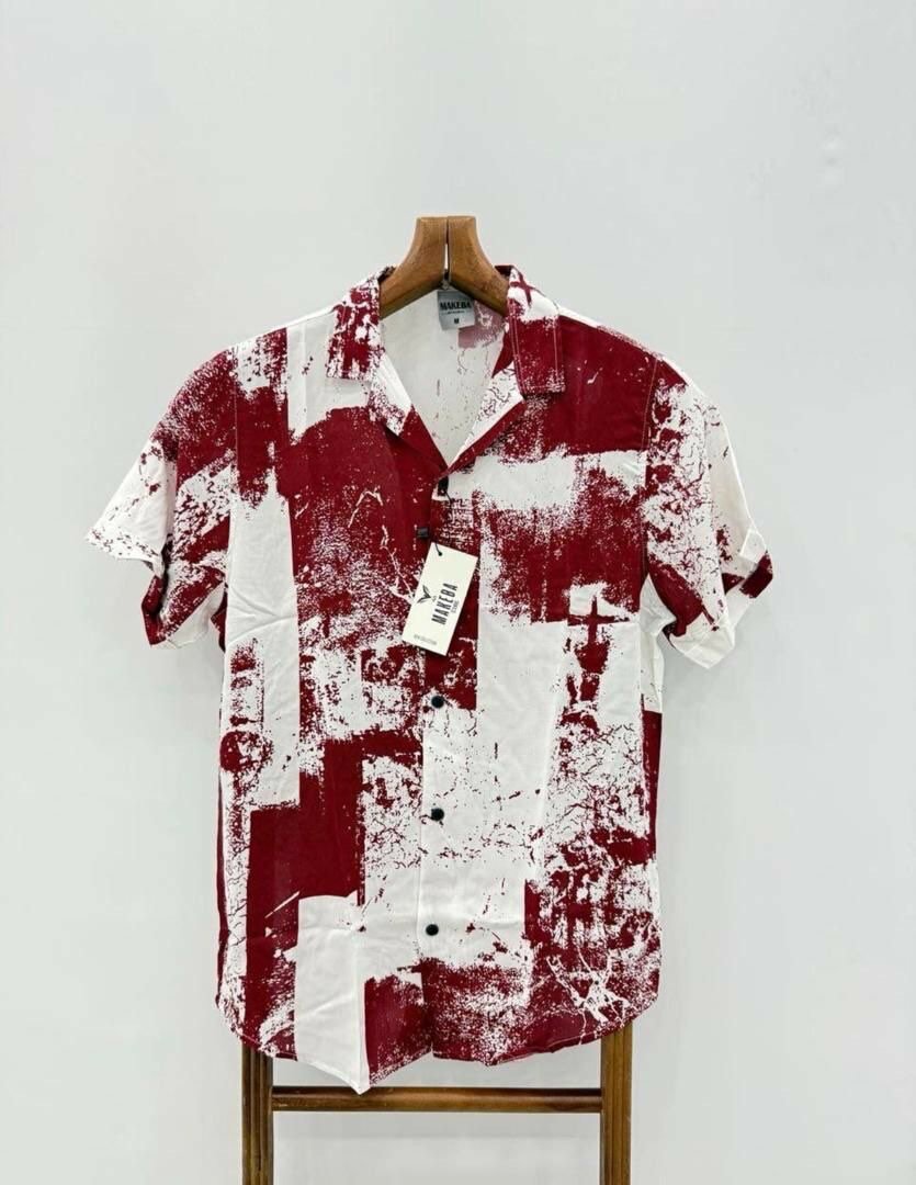 Chemise imprimée casual homme